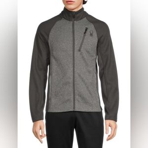 (99)Spyder Hydro Web Men's Two-Tone Gray Performance Jacket